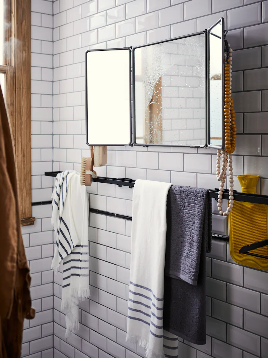 salle de bain avec miroir barbier salle de bain avec miroir barbier