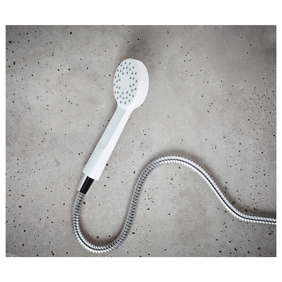 pommeau de douche blanc