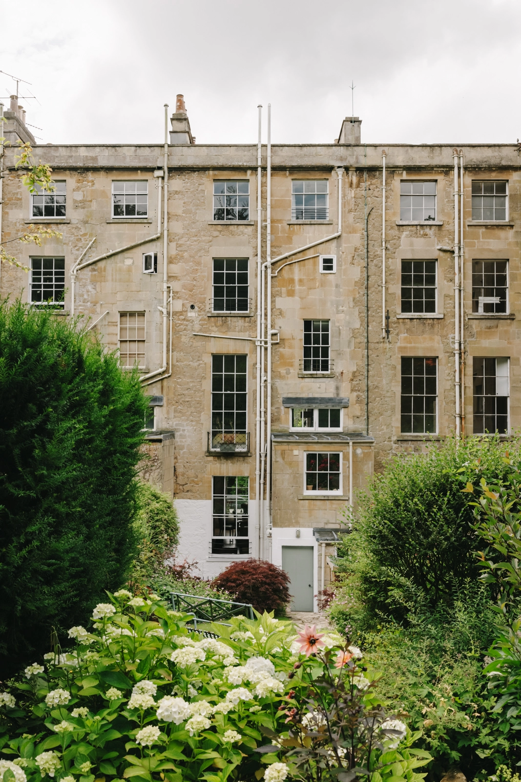 jardin arrière maison de ville accolée
