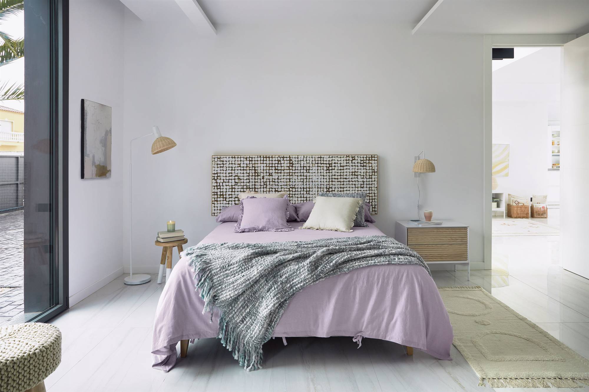 chambre tête de lit bois