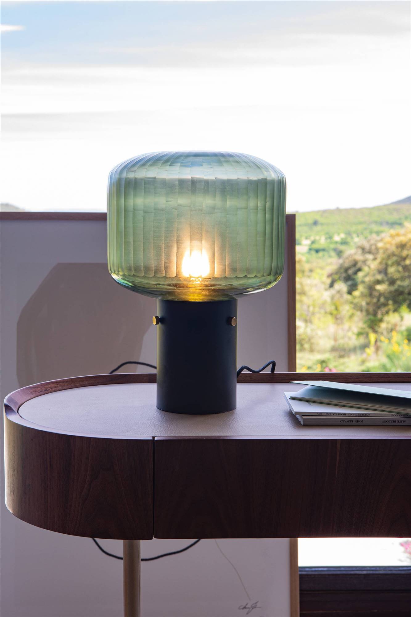 lampe design en verre