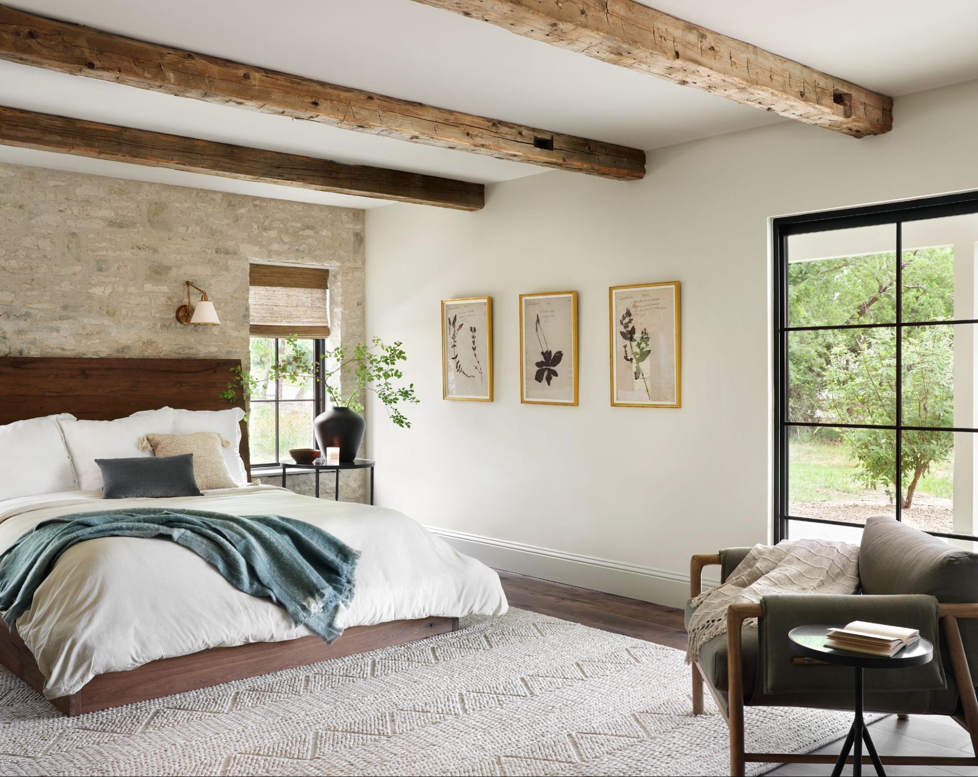 chambre mur de briques et poutres par Magnolia chambre mur de briques et poutres par Magnolia