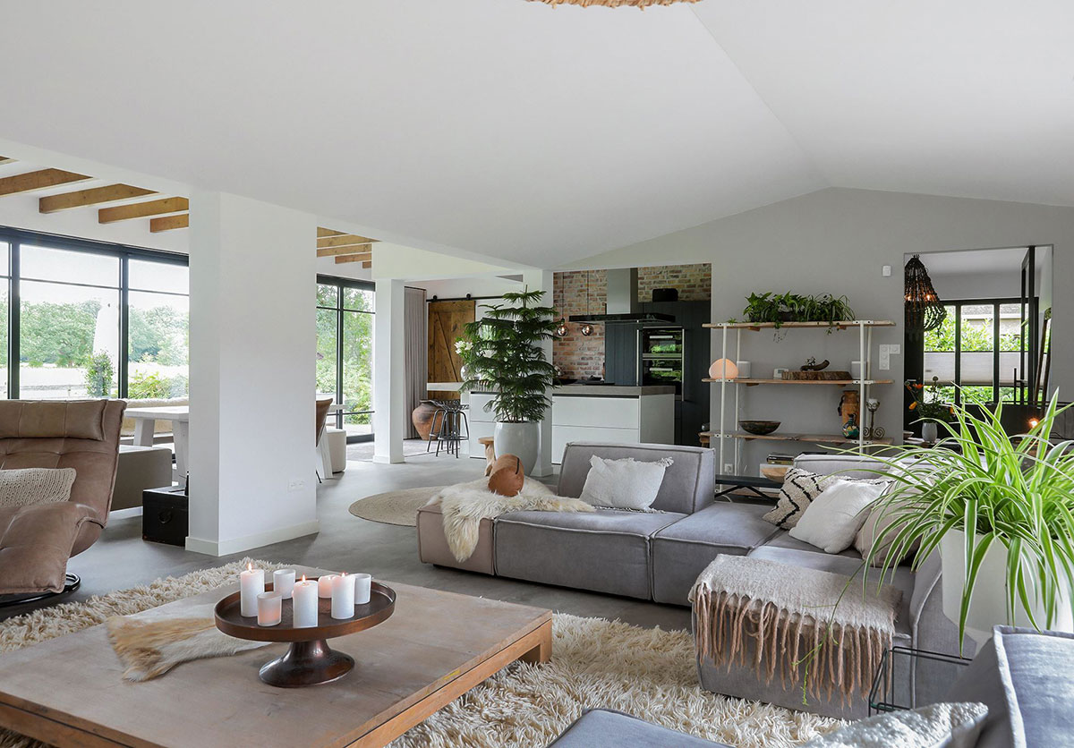 salon maison en bois rénovée salon maison en bois rénovée
