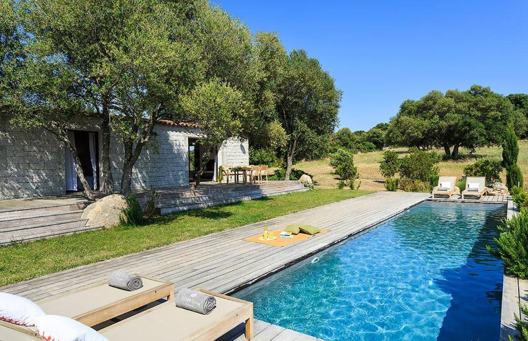 jardin bergerie contemporaine en Corse avec piscine jardin bergerie contemporaine en Corse avec piscine
