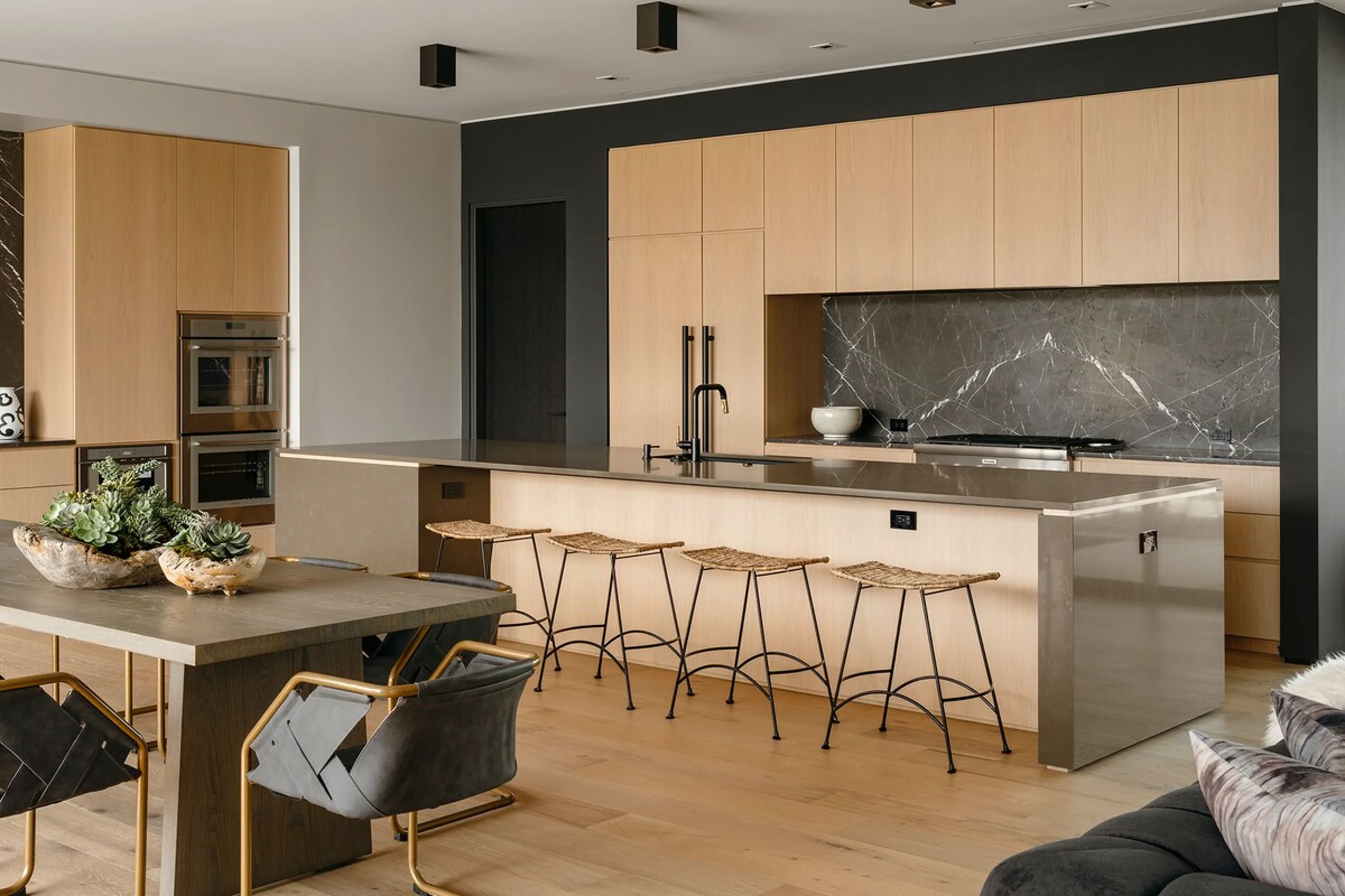 cuisine ouverte mobilier contemporain et décoration design