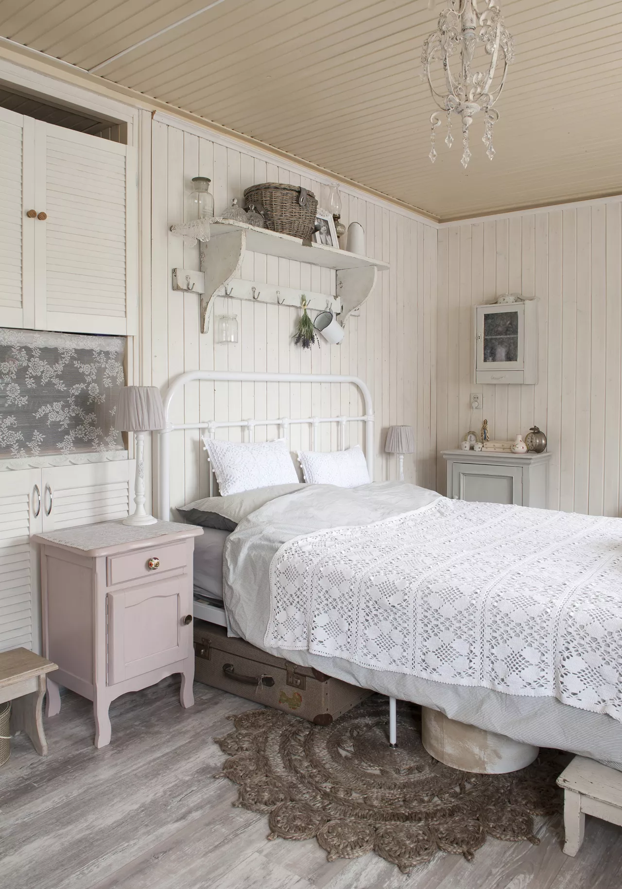 chambre vintage dans maison de campagne