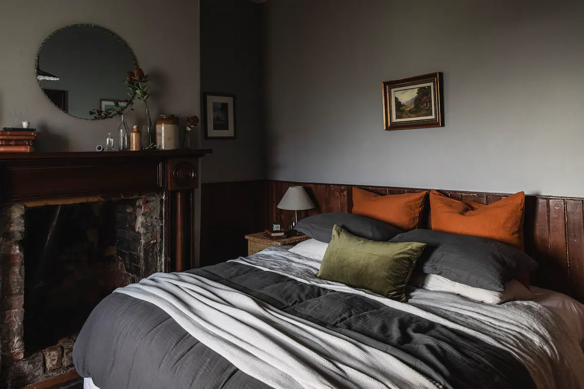chambre avec cheminée
