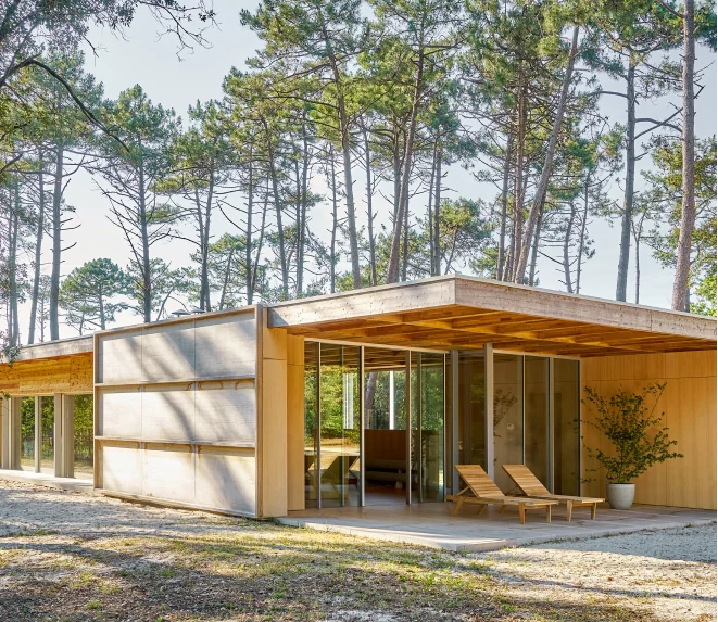 façade maison en bois 