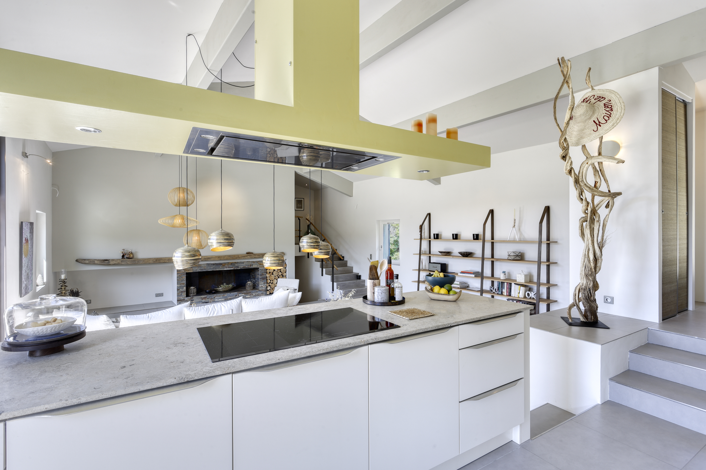 cuisine ouverte blanche