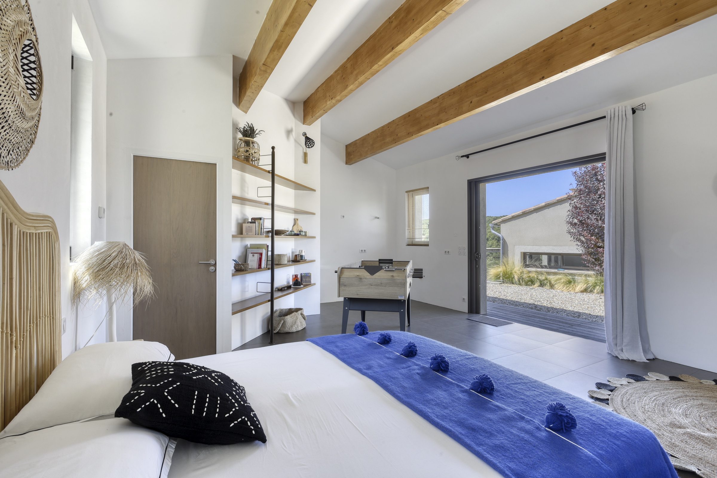 chambre décoration contemporaine maison en Provence