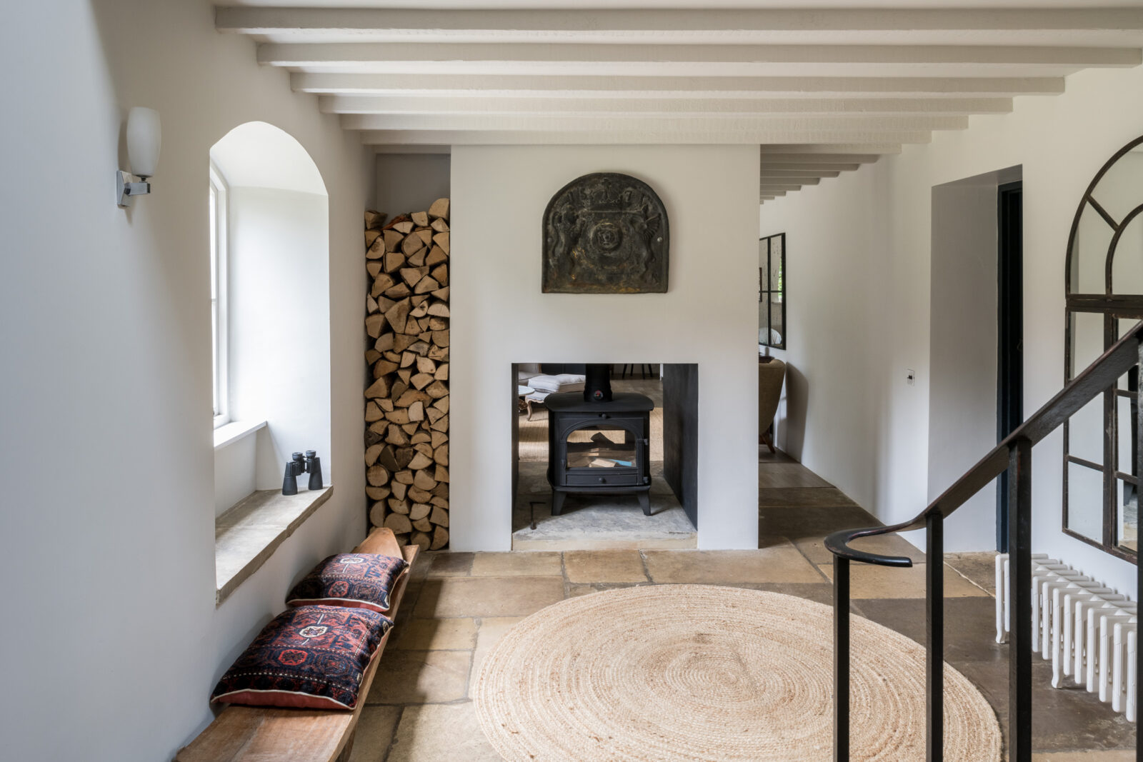 cheminée double face maison anglaise