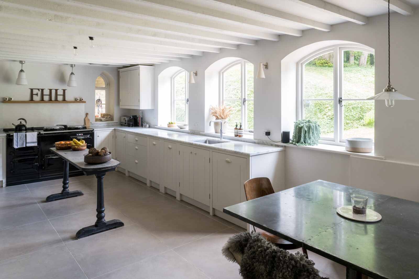 cuisine rustique avec coin repas