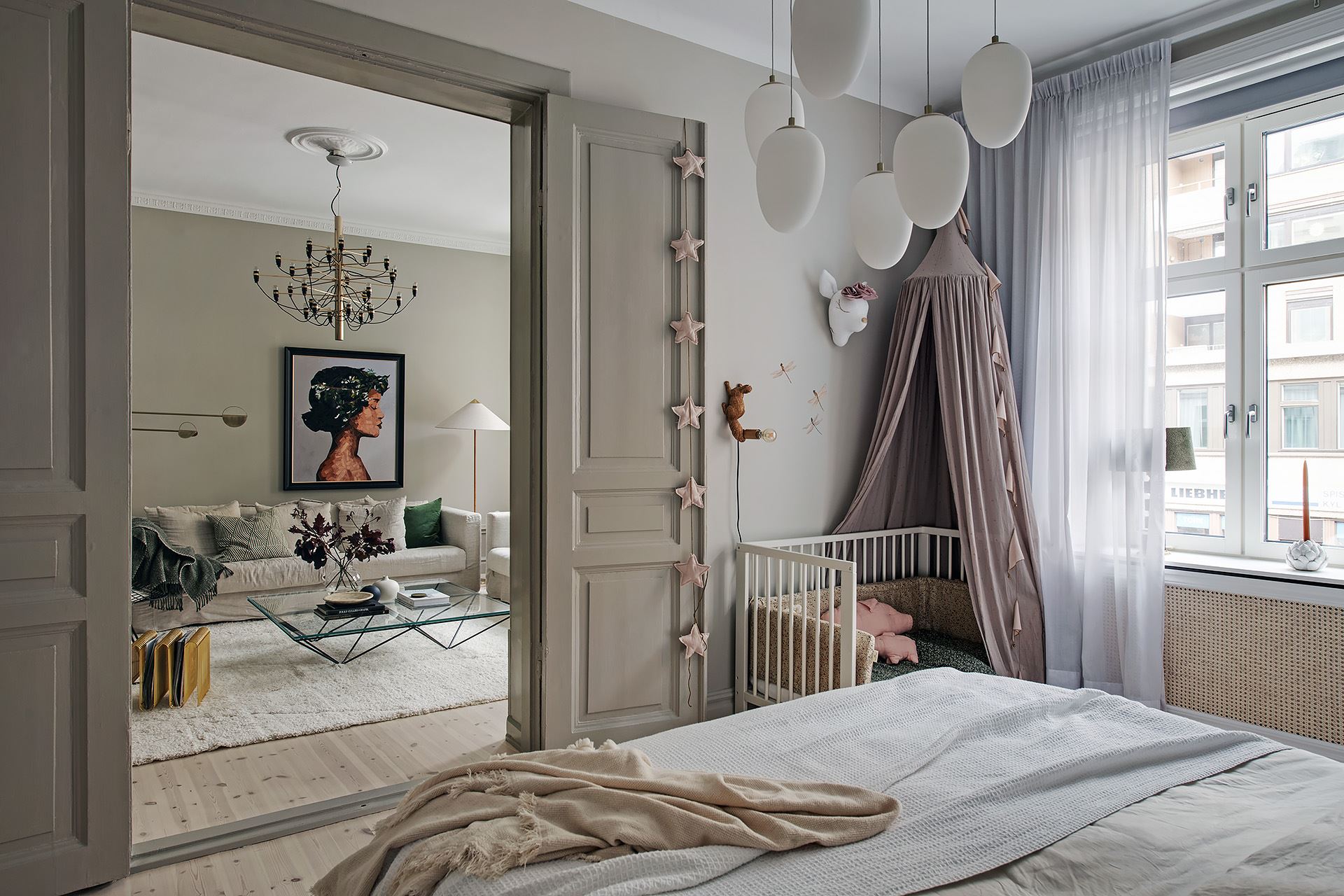 chambre avec double porte