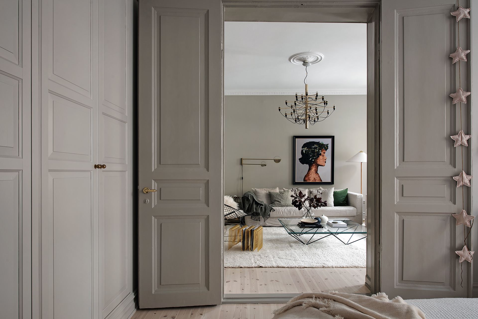 chambre avec double porte