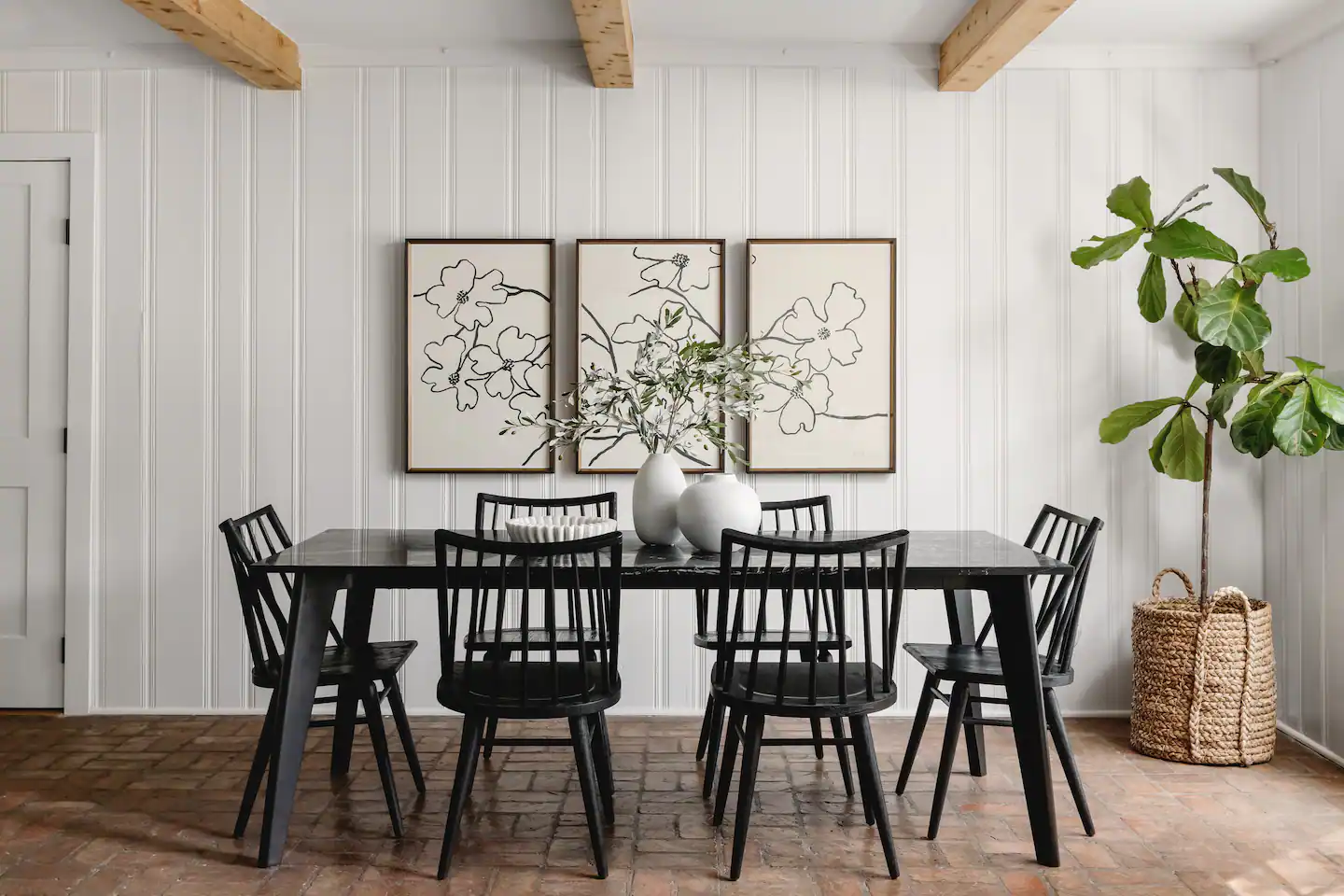 salle à manger décoration ferme moderne