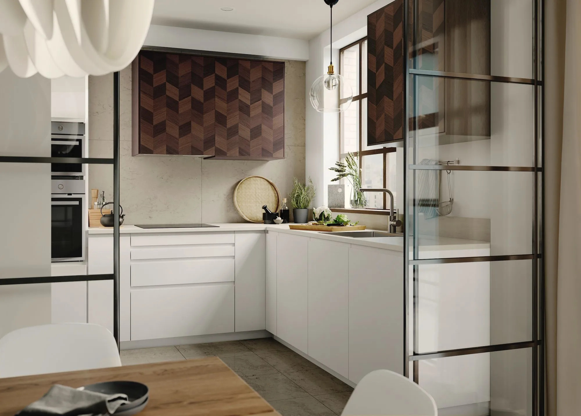 cuisine design blanche