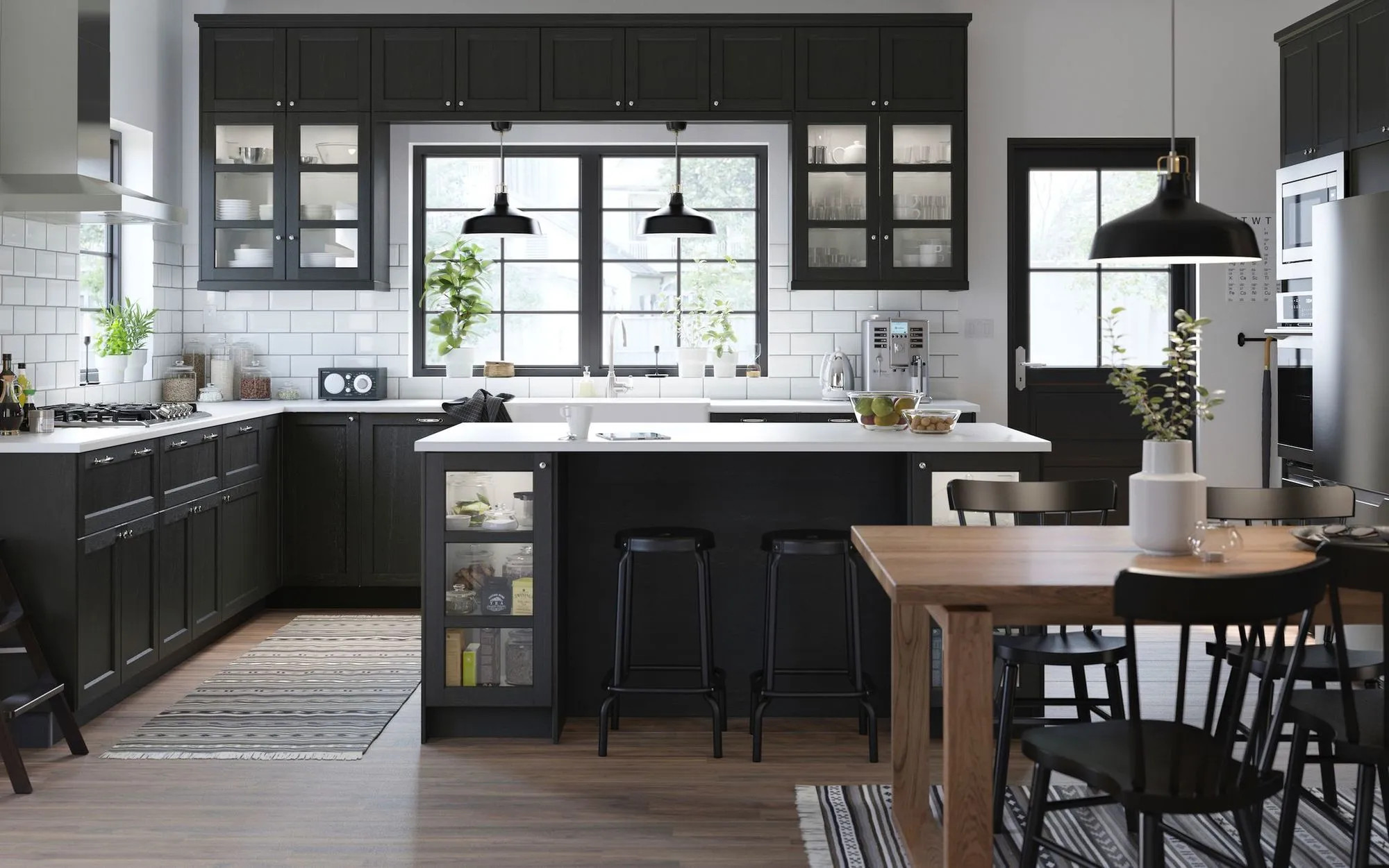 cuisine rustique noire