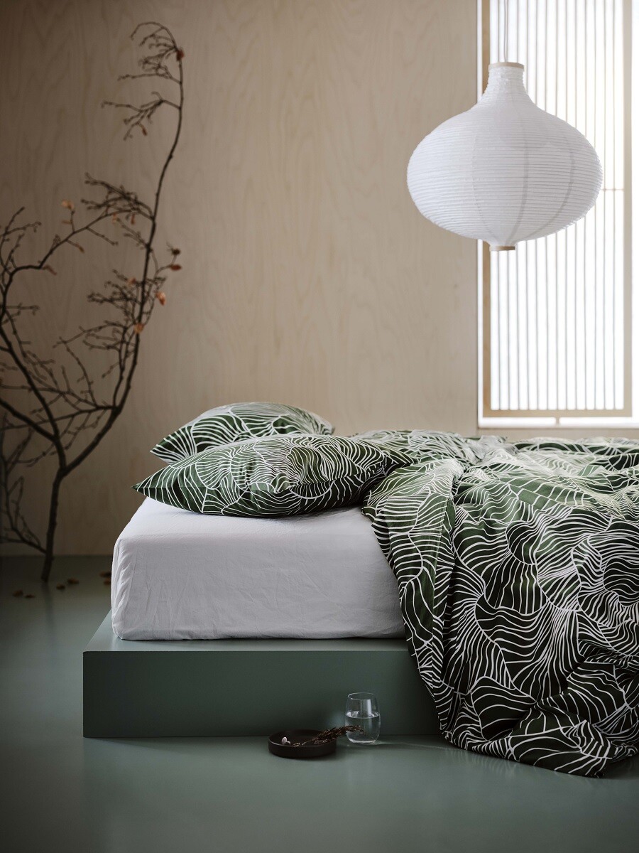 chambre avec lit décoration verte chambre avec lit décoration verte
