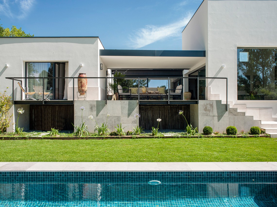 maison contemporaine avec piscine
