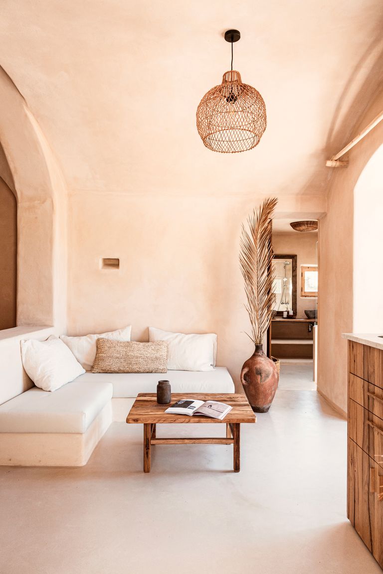 salon décoration naturelle Finca Can Marti par Zoco Home
