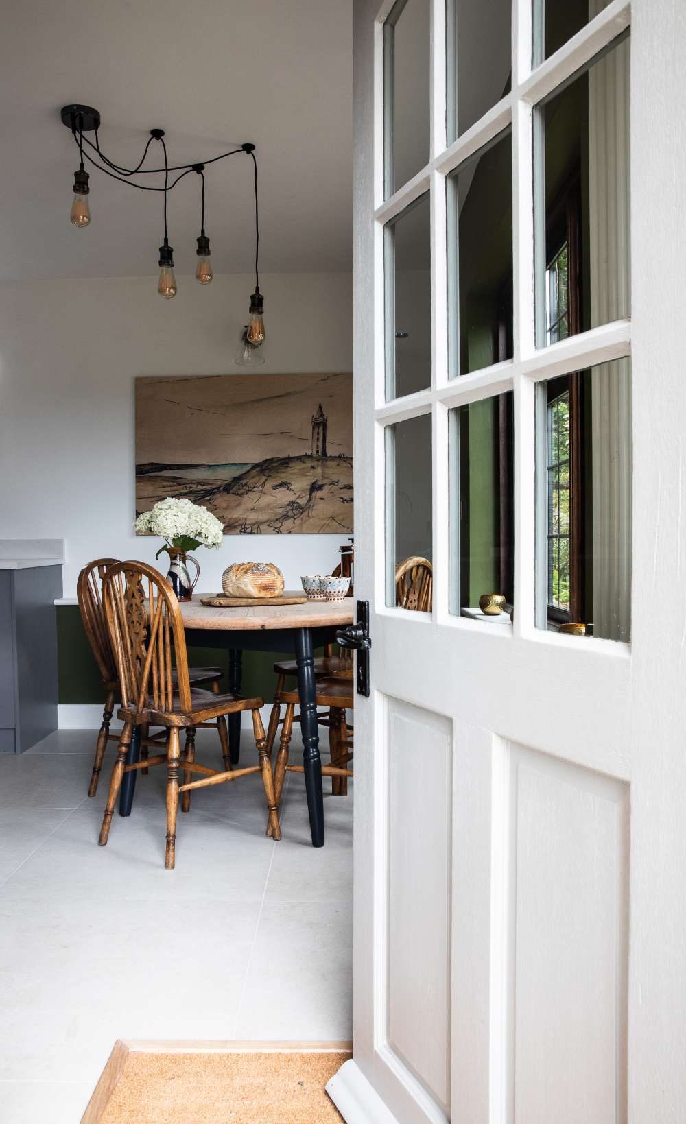 salle à manger décoration vintage et anglaise