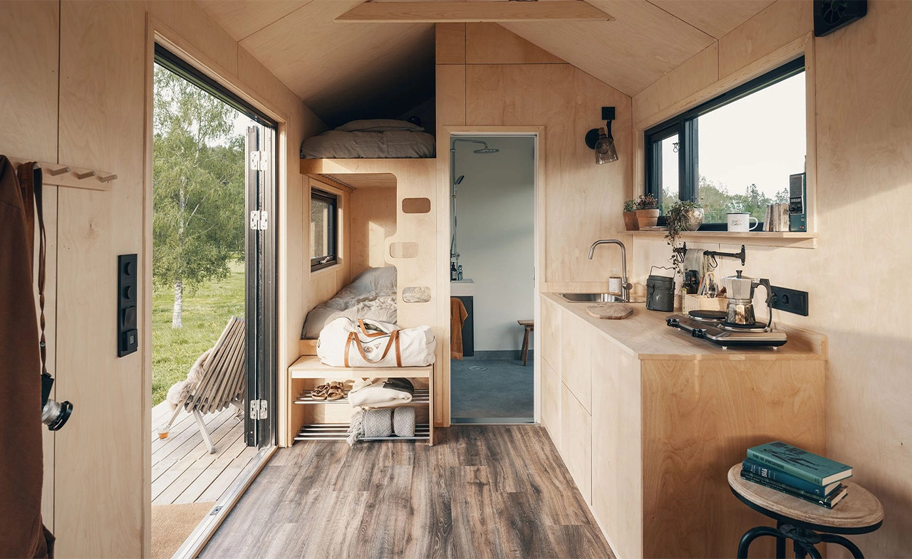 cuisine mini maison en bois 20m2