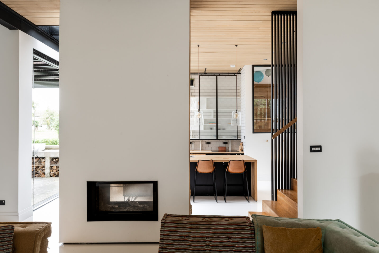 cheminée double face maison de designer cheminée double face maison de designer