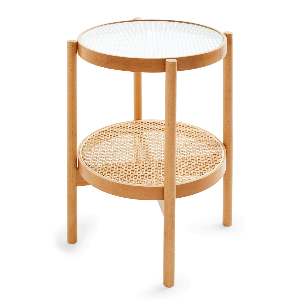 table d table d'appoint rotin et cannage