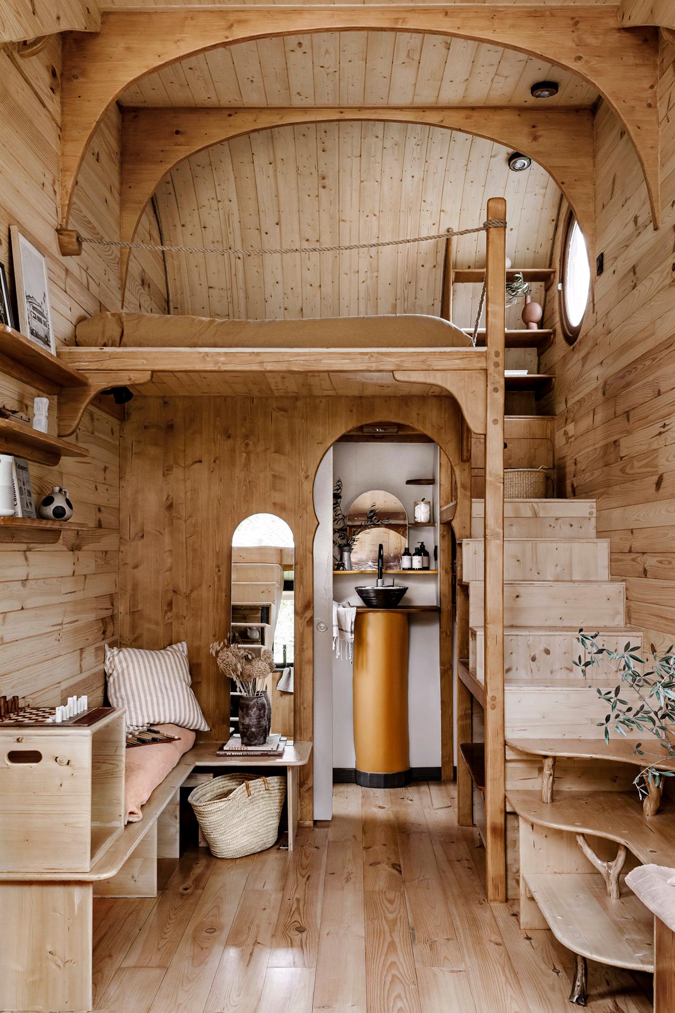 salon tiny house en bois salon tiny house en bois