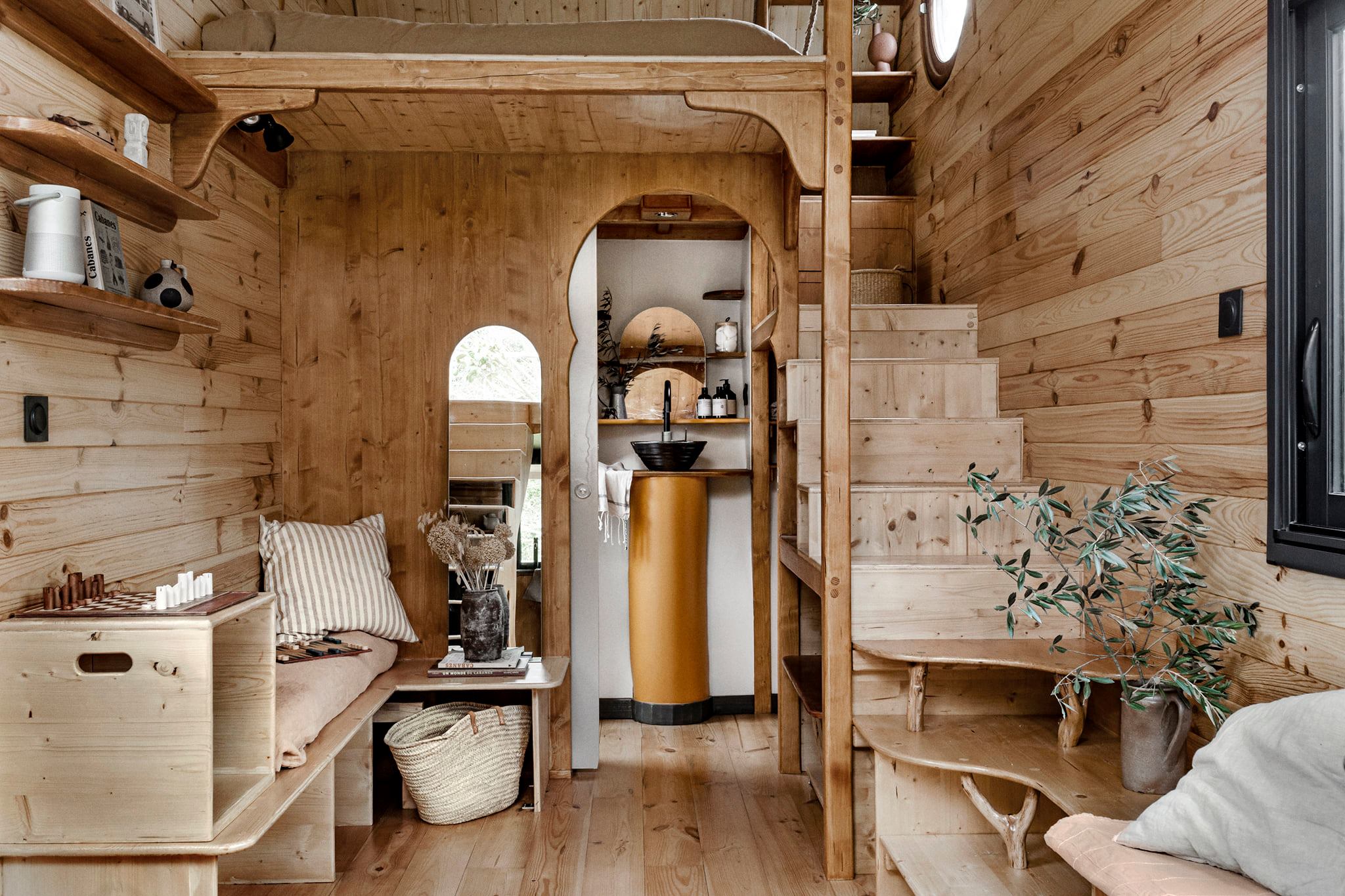 salon tiny house en bois salon tiny house en bois