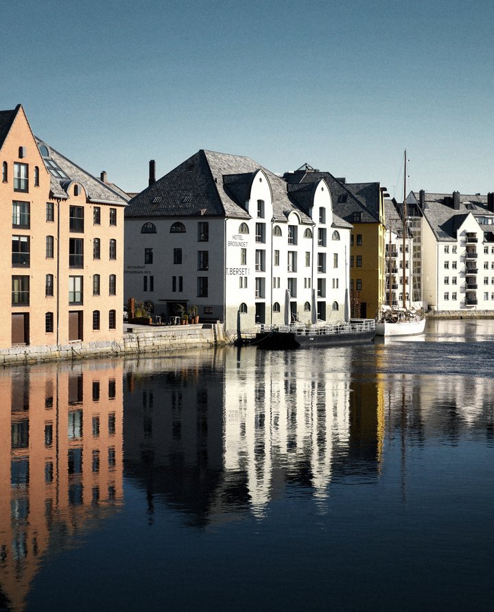 façade bâtiment en Norvège