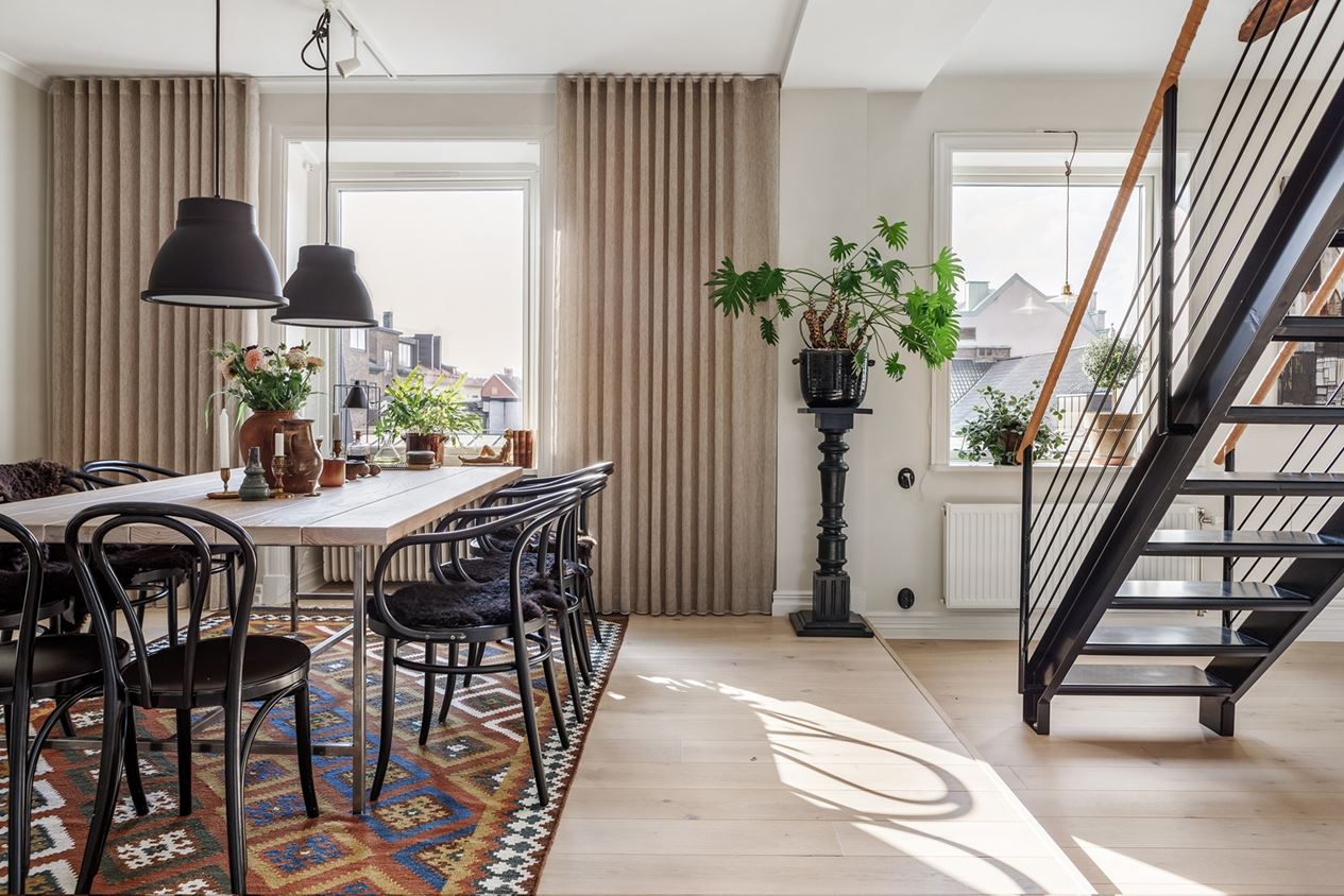 salle à manger appartement décoration scandinave