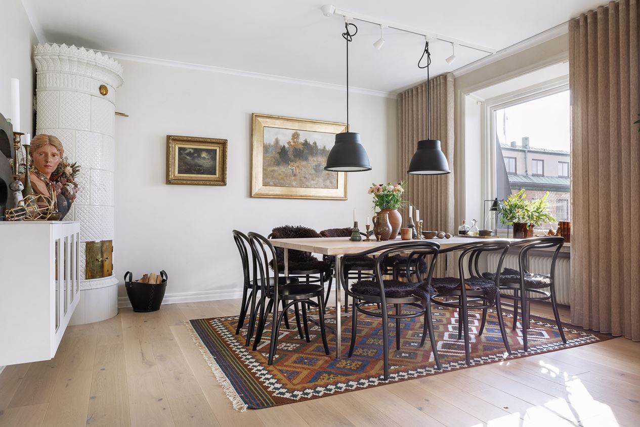 salle à manger appartement décoration scandinave