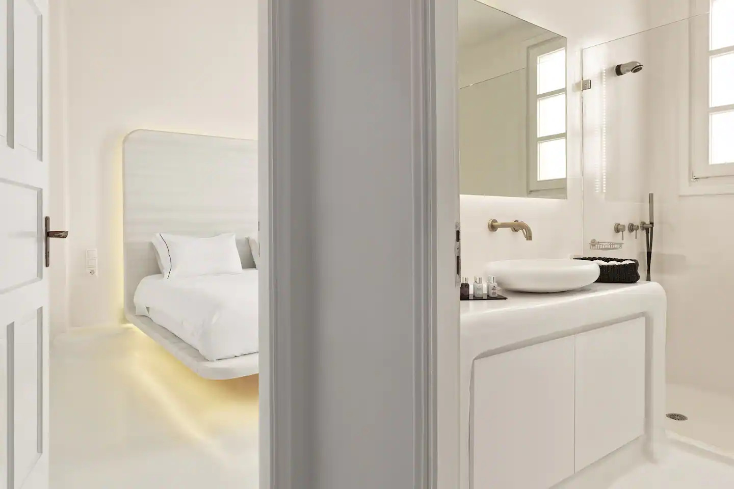 chambre blanche avec salle de bain design chambre blanche avec salle de bain design