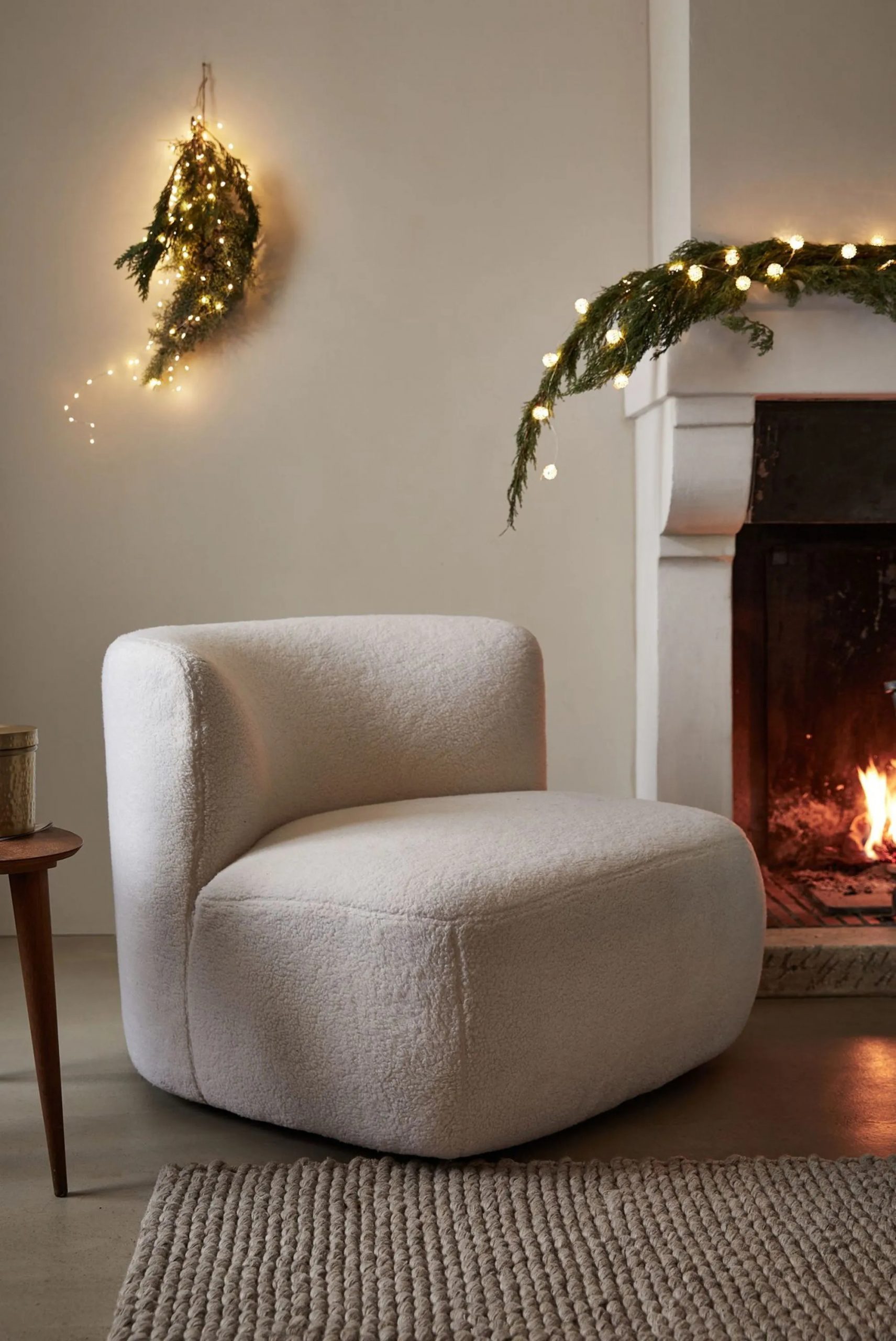 salon avec fauteuil en bouclé salon avec fauteuil en bouclé