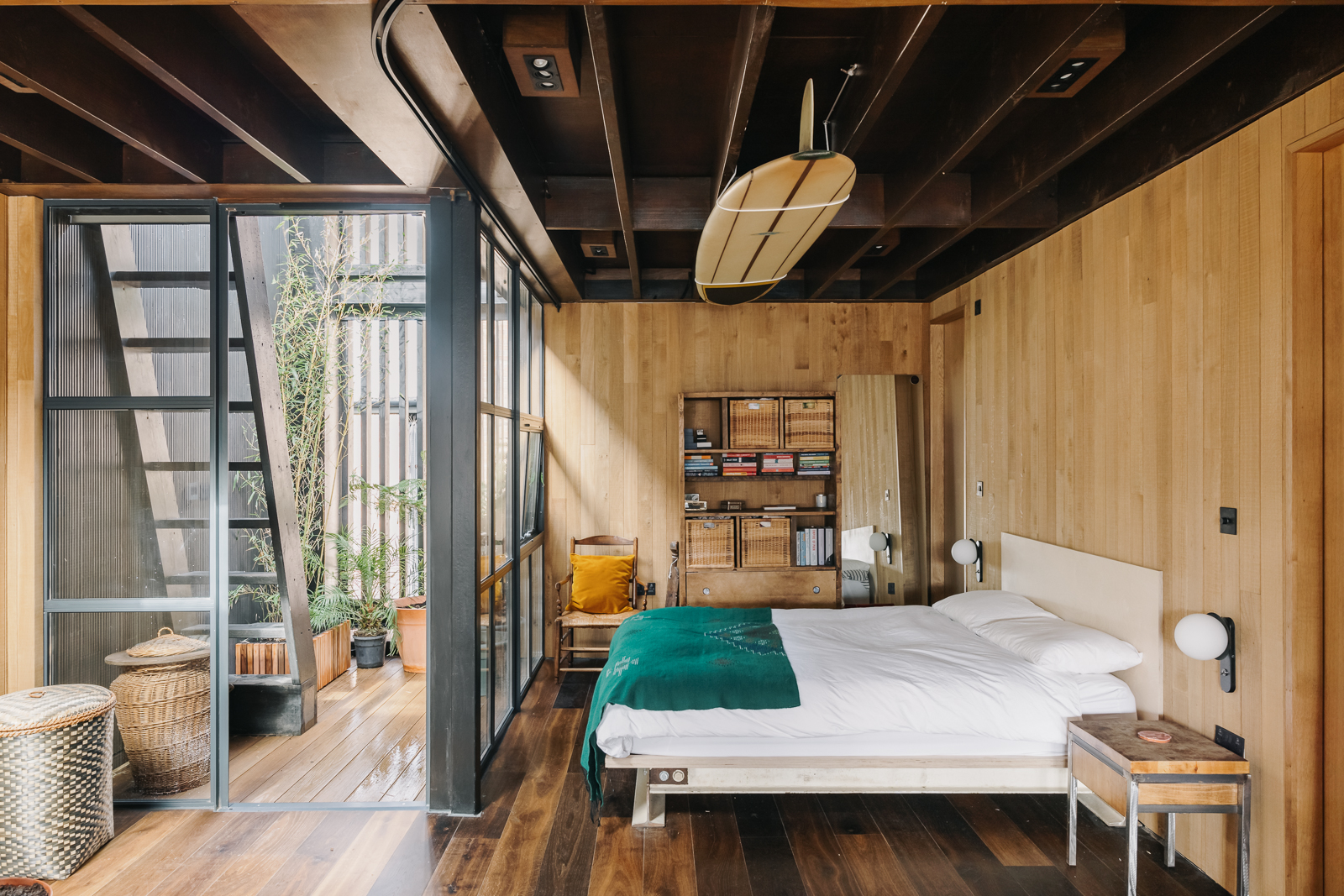 chambre appartement style industriel