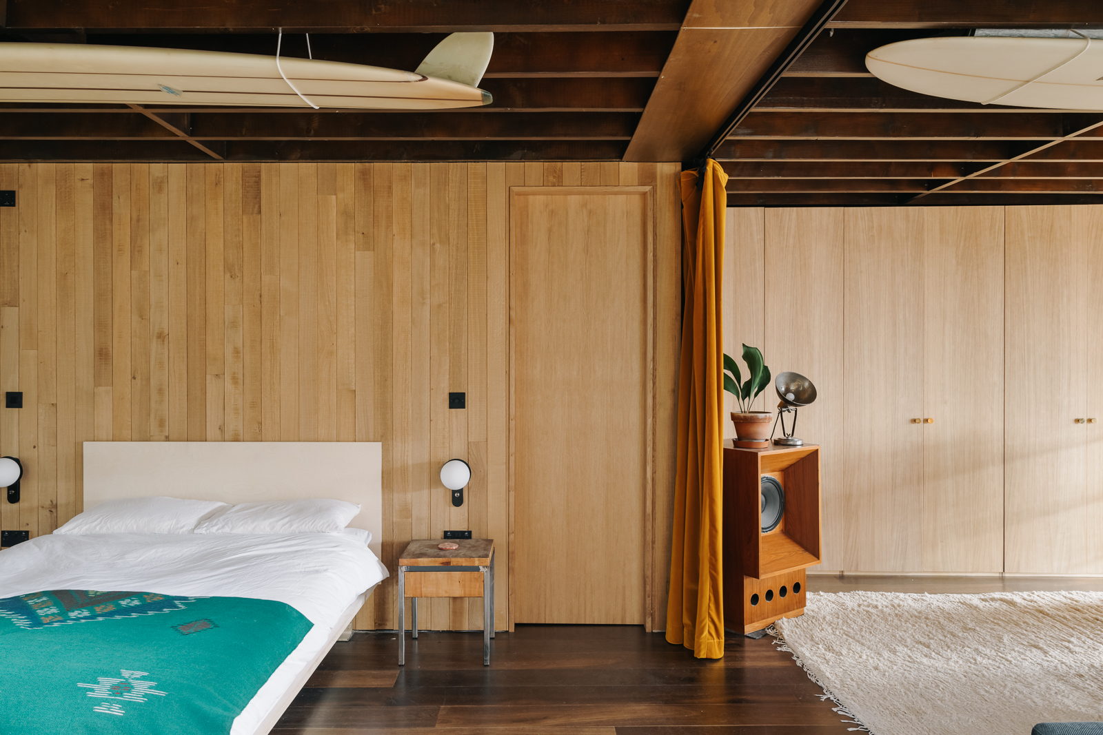 chambre appartement style industriel