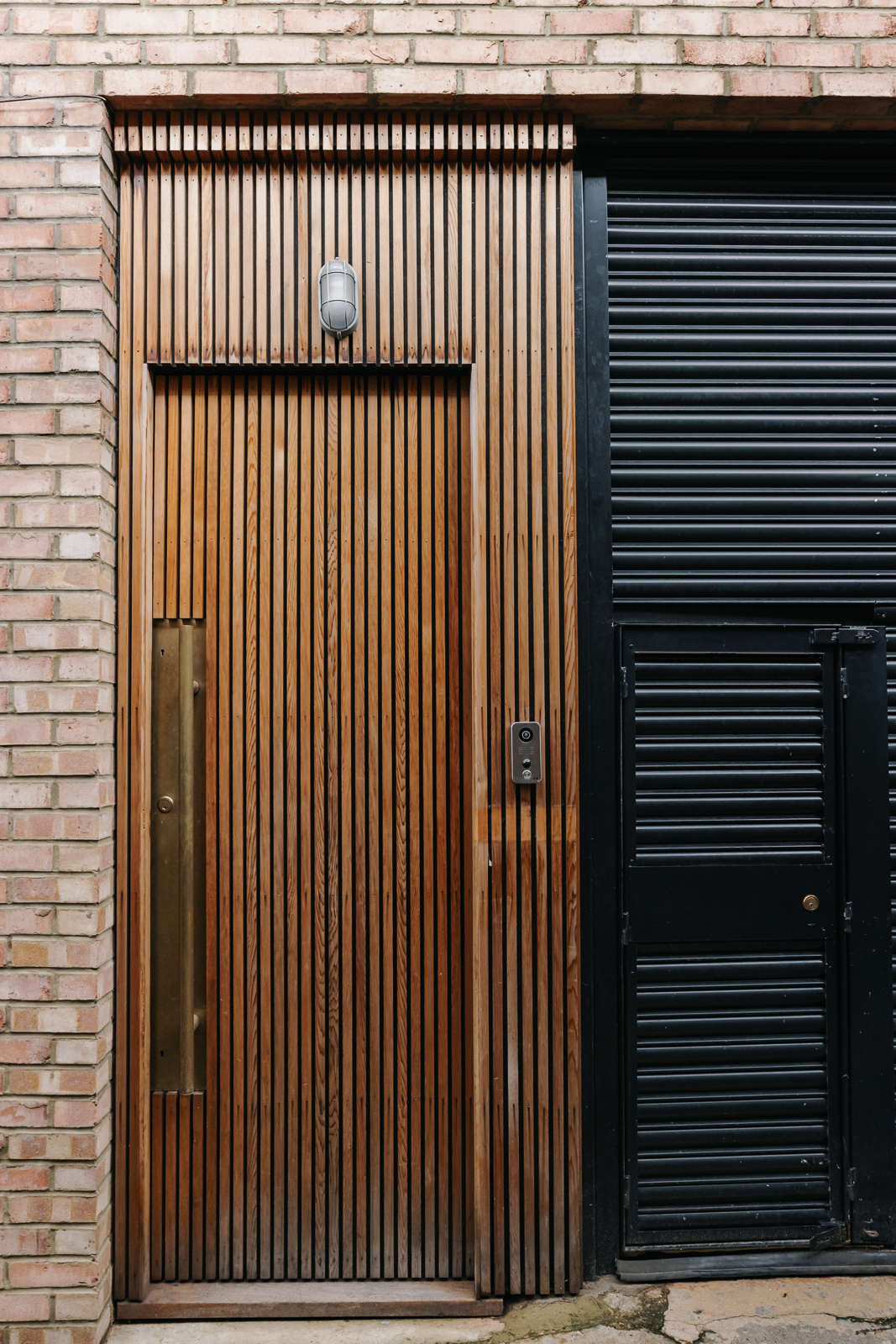 entrée porte en bois