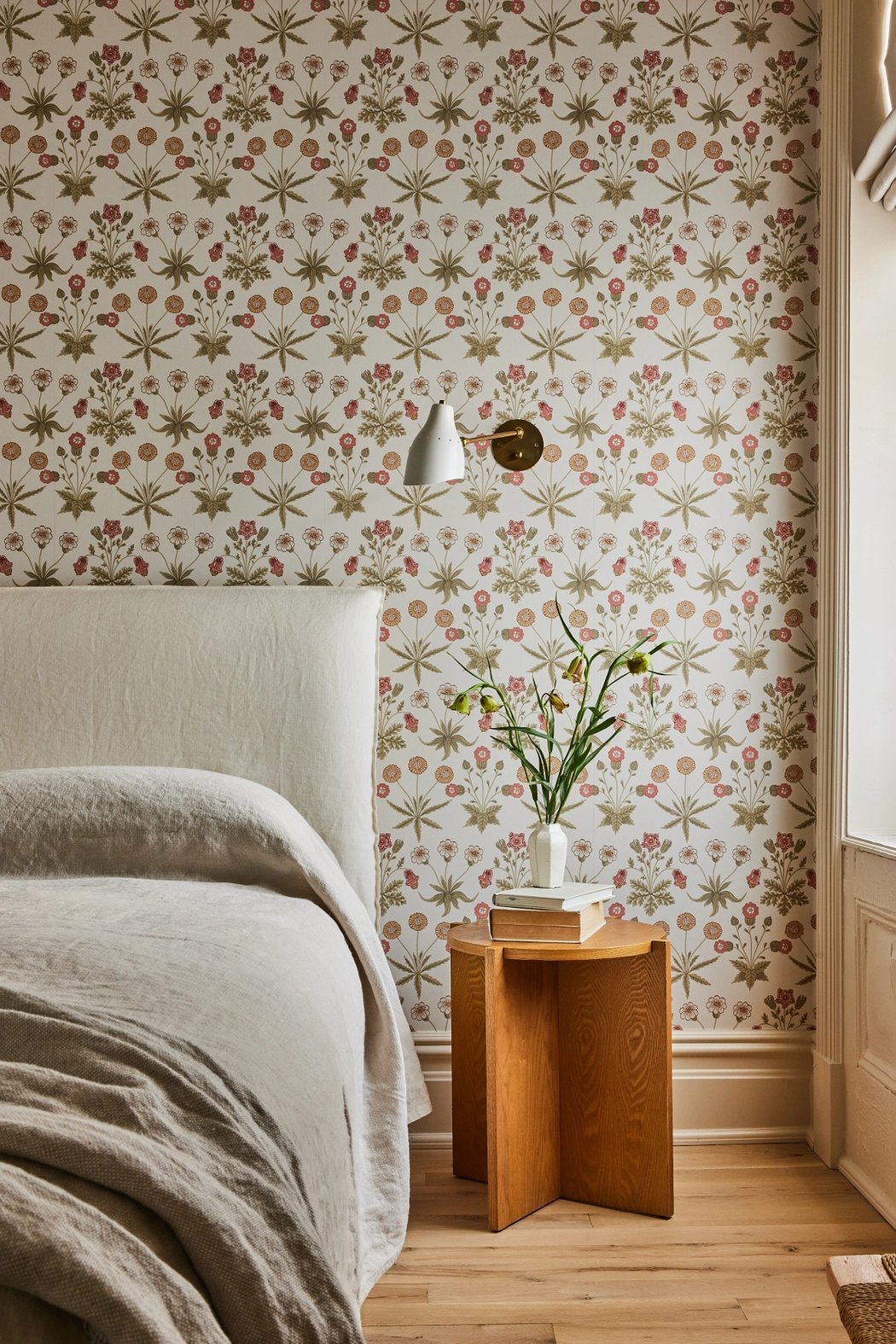 chambre papier-peint William Morris