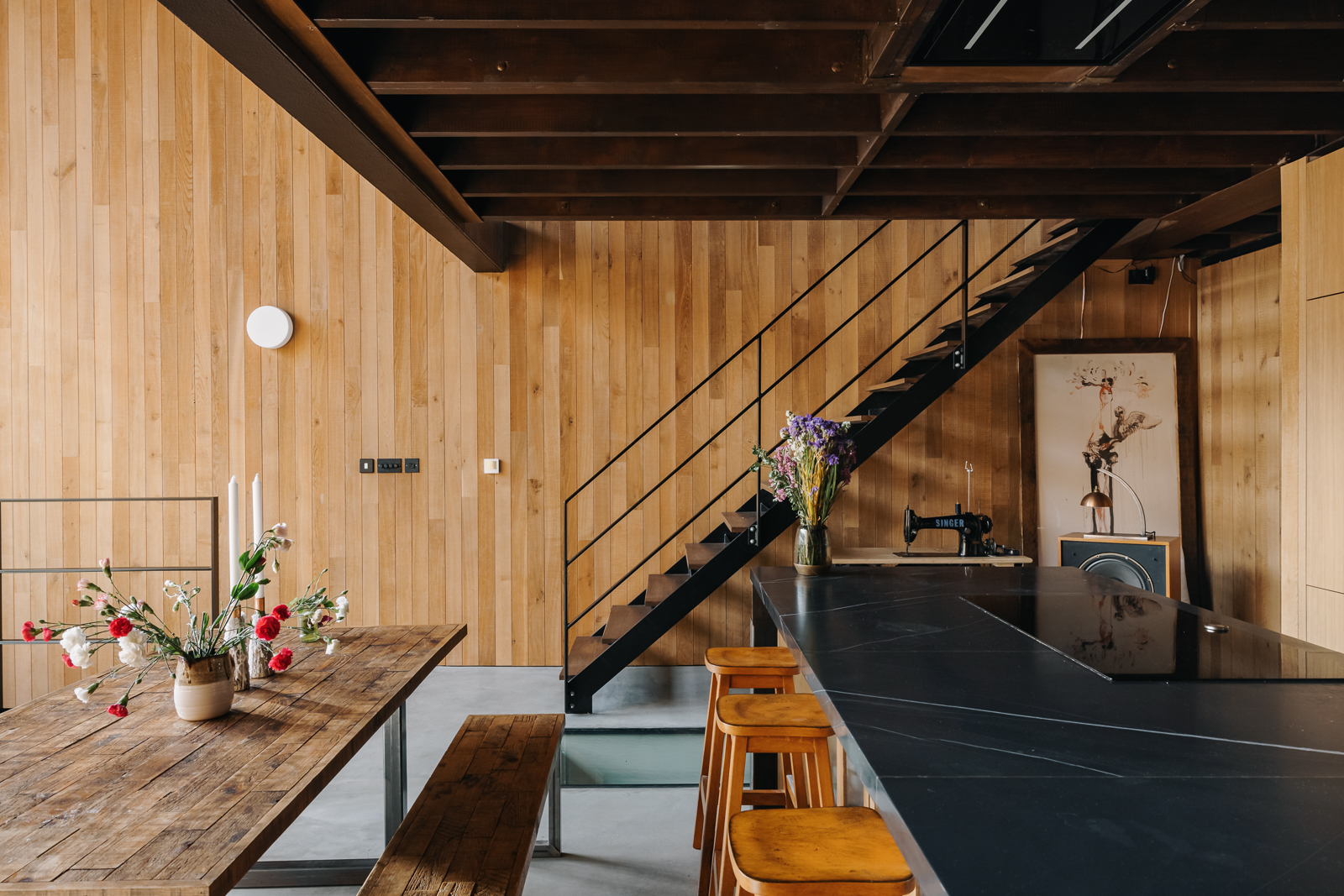 cuisine loft vintage