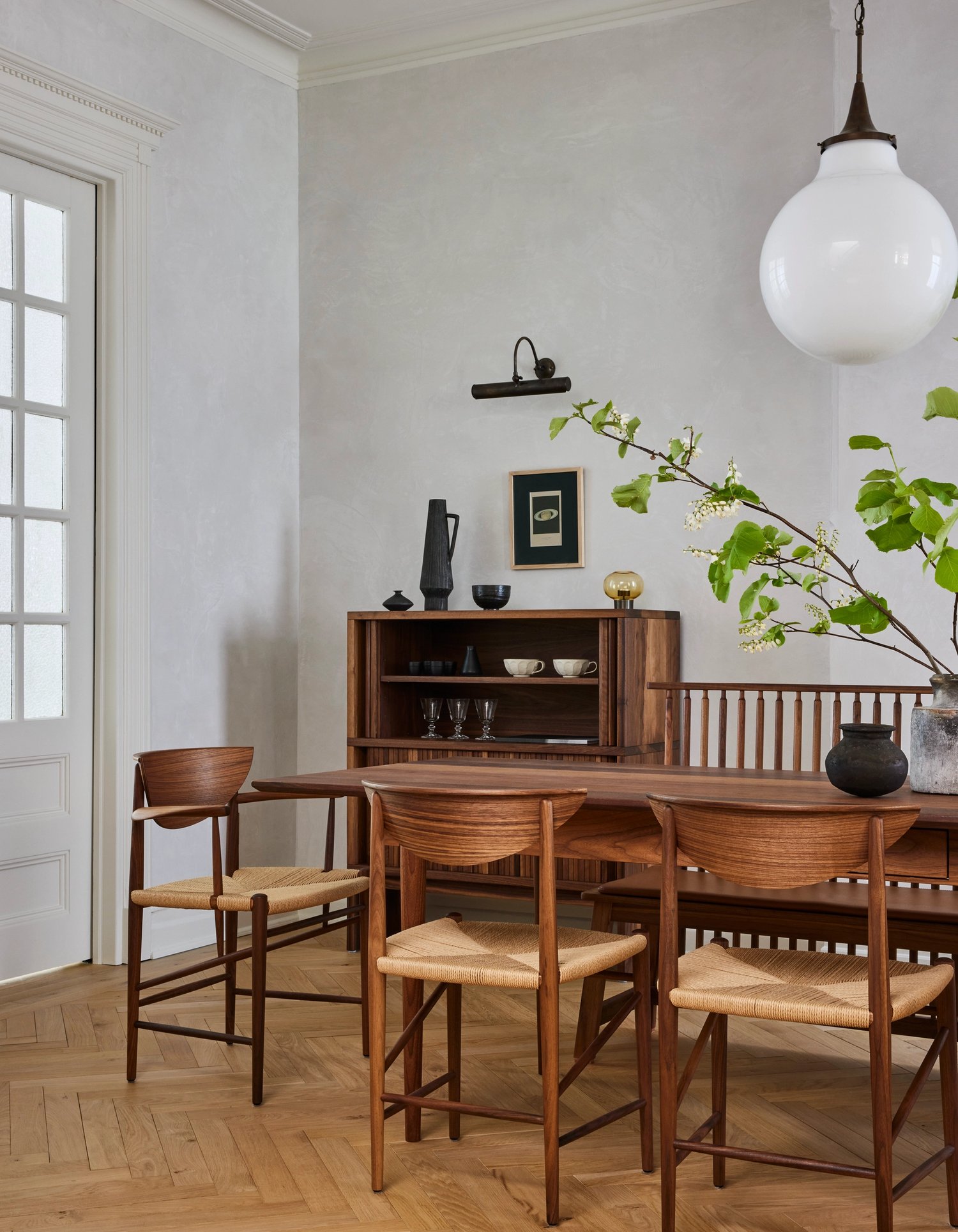 salle à manger style mid-century