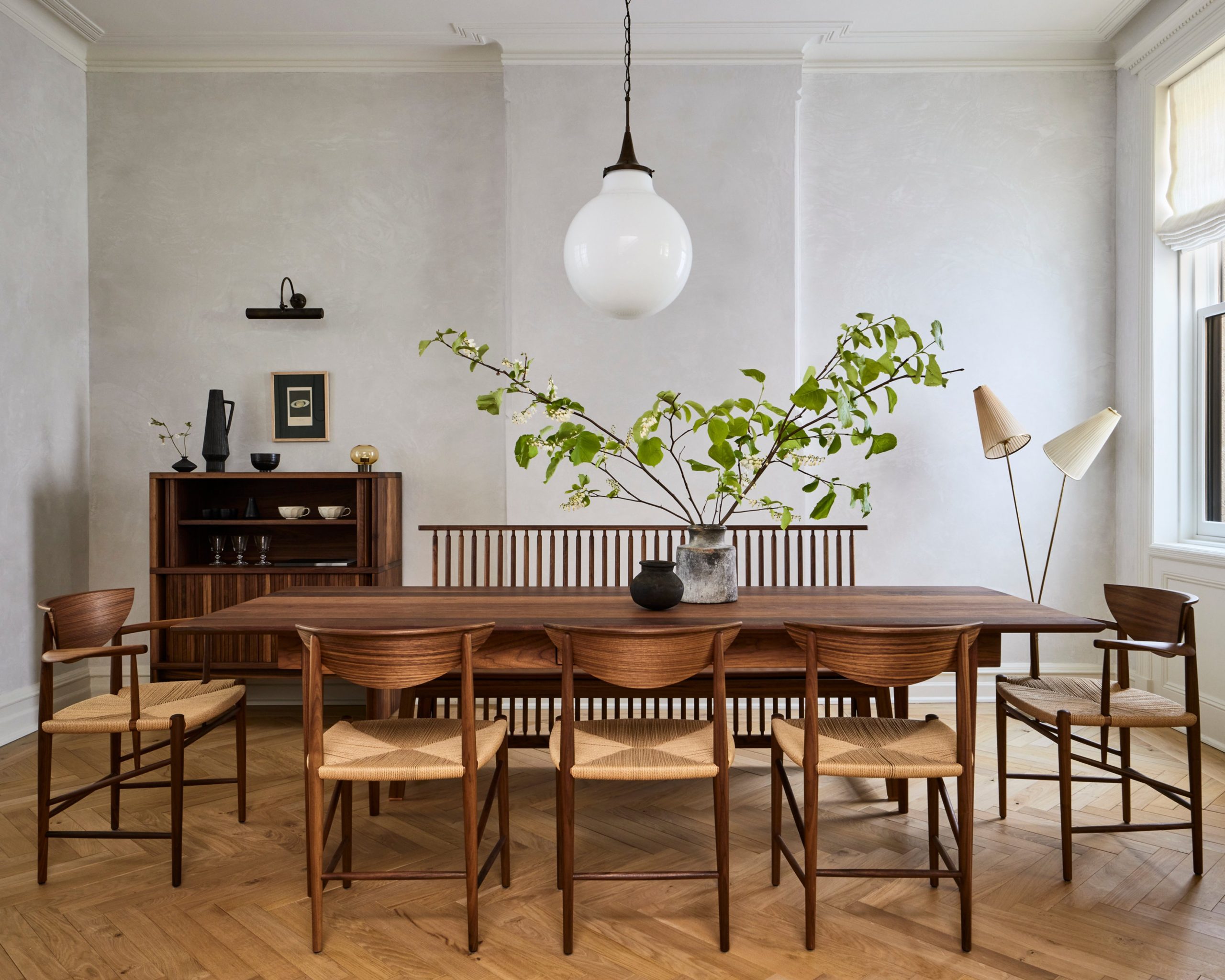 salle à manger style mid-century