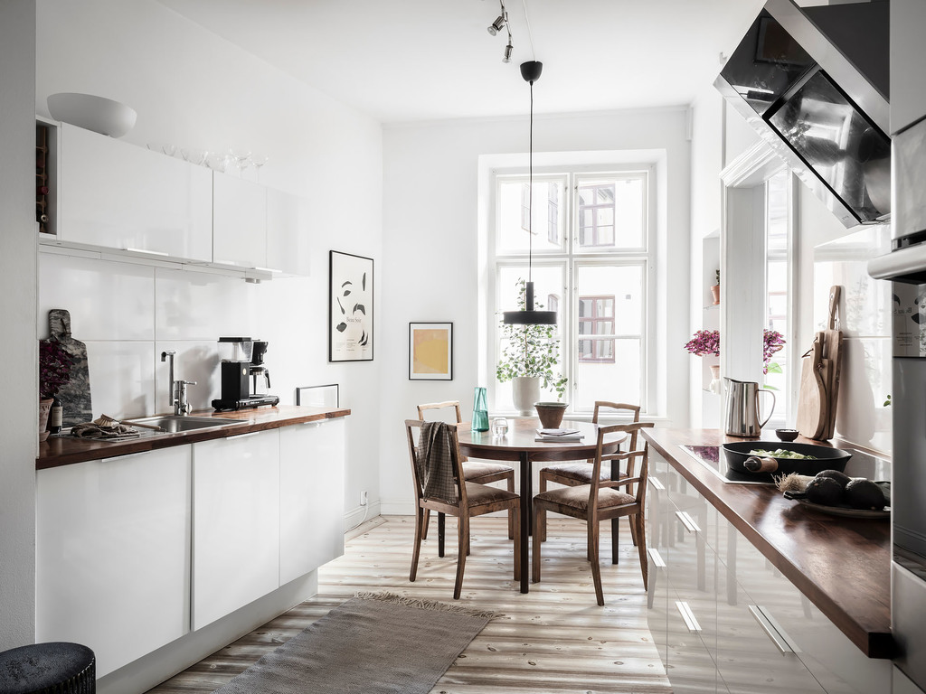 cuisine design blanche avec espace repas cuisine design blanche avec espace repas