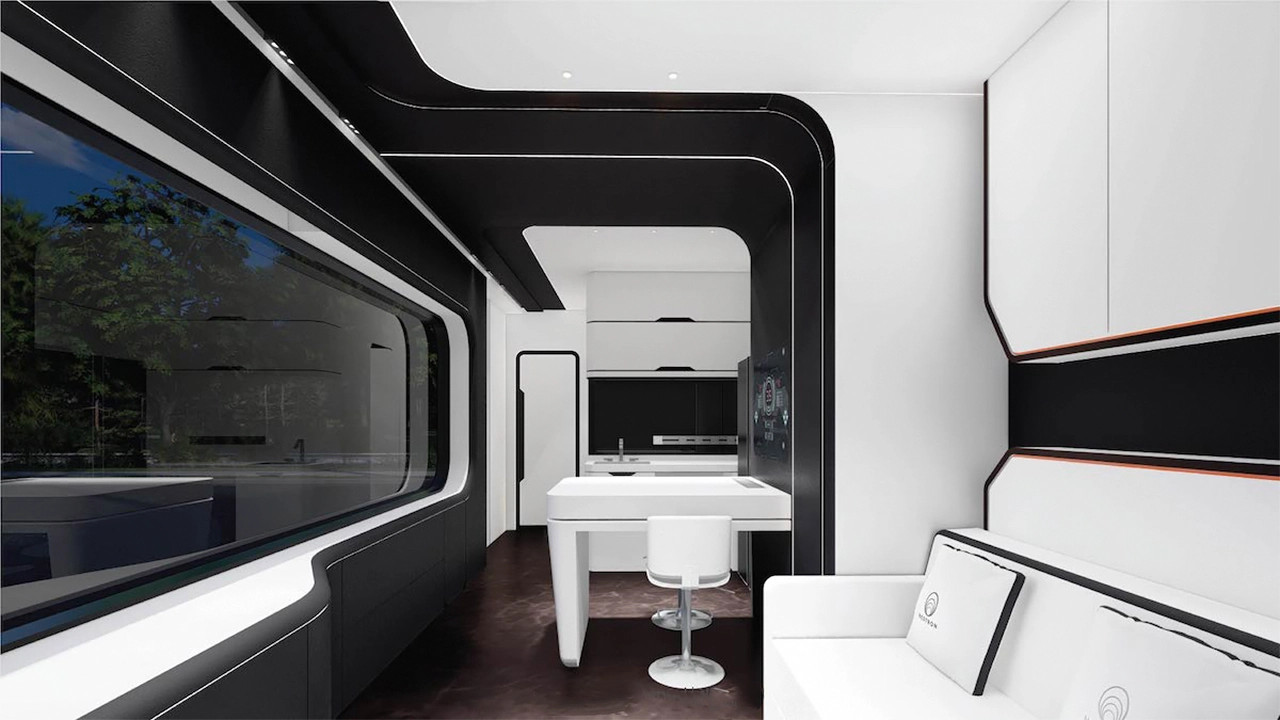 salon mini maison de 35m2 pour 4