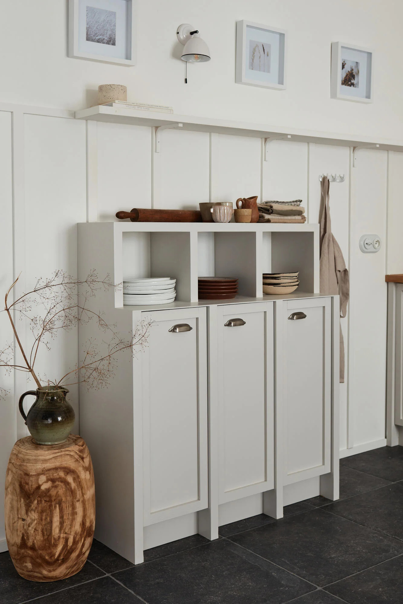 lambris gris dans cuisine grise lambris gris dans cuisine grise