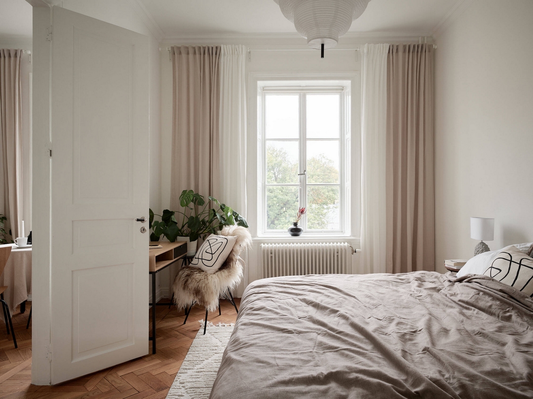 chambre décoration scandinave