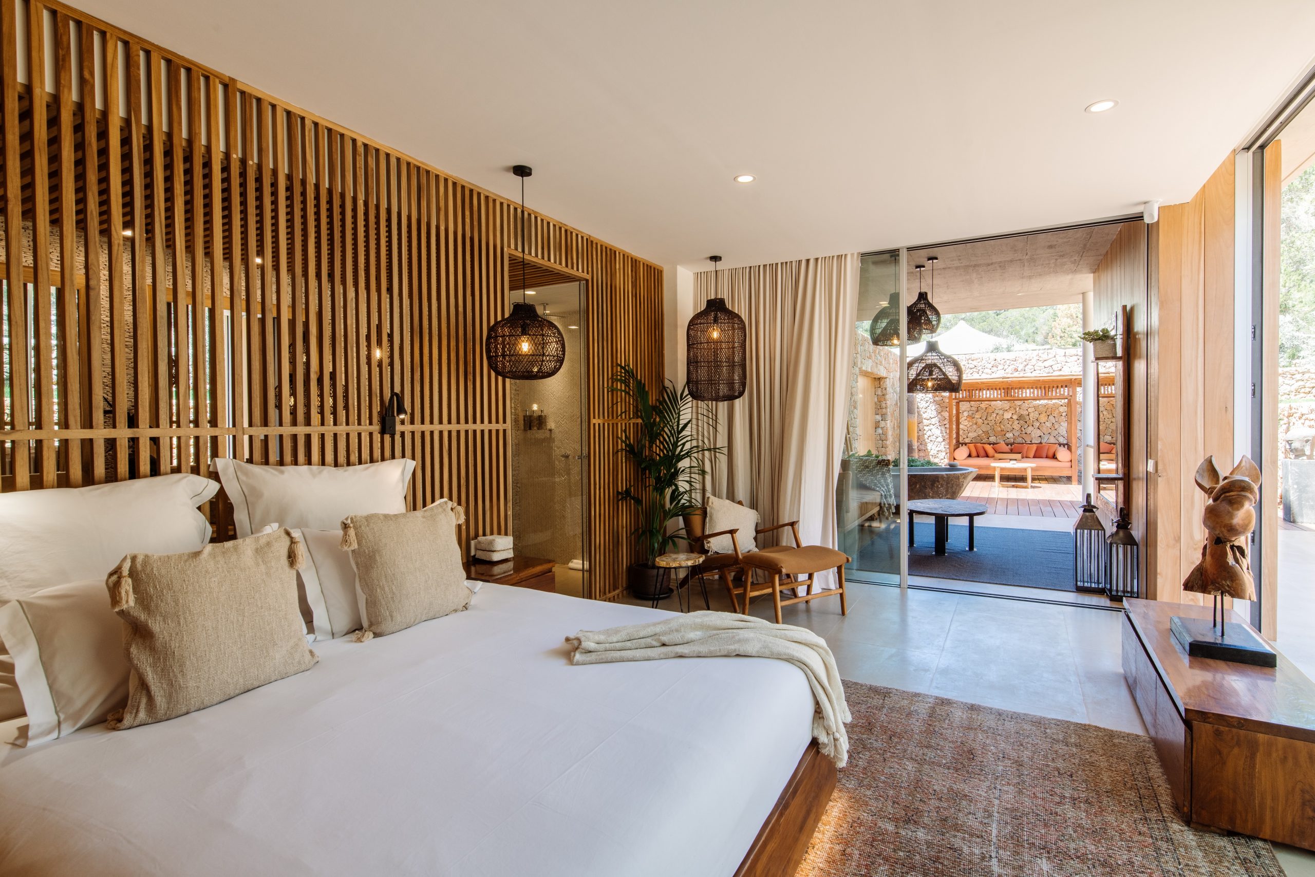 chambre design bois