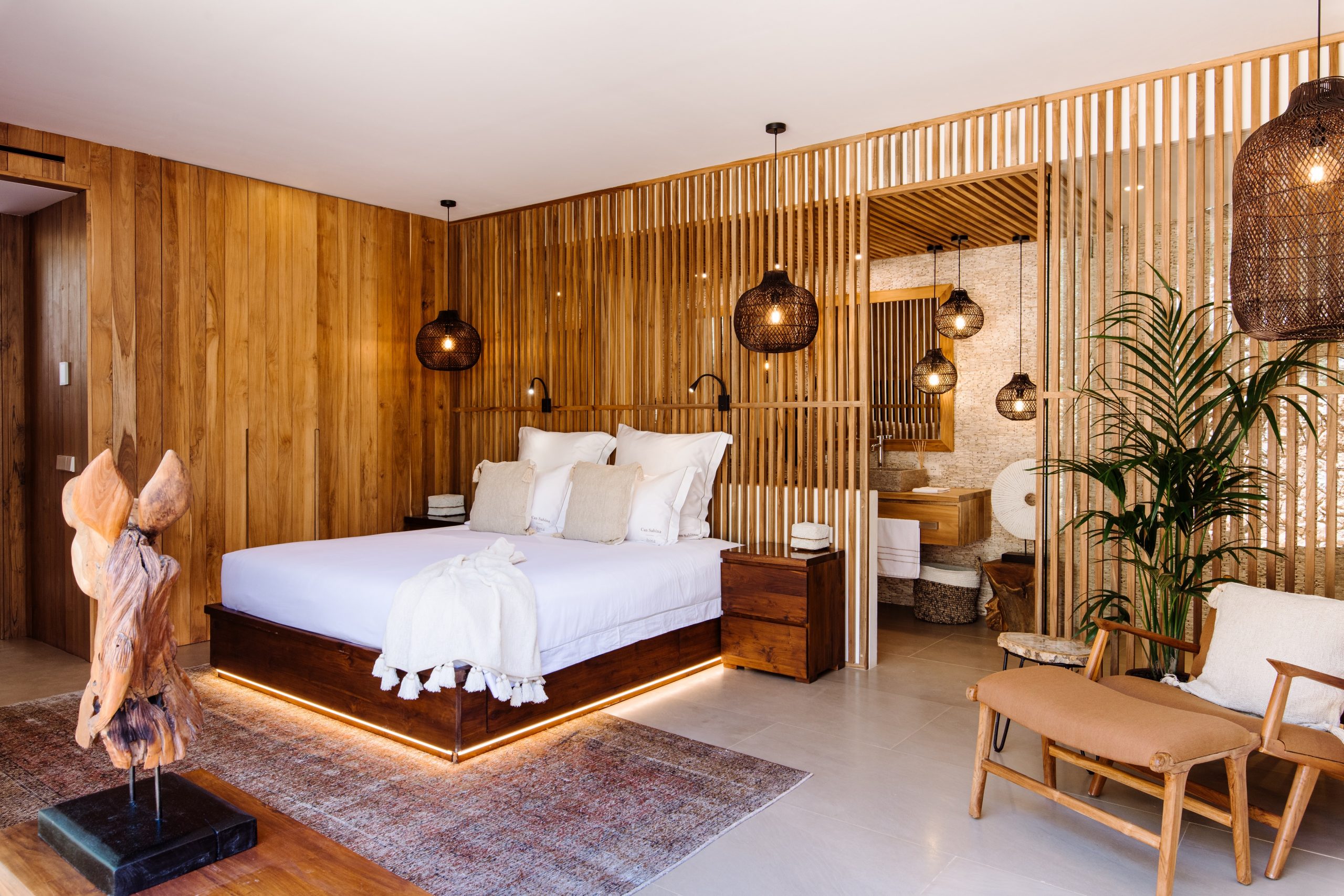 chambre design bois