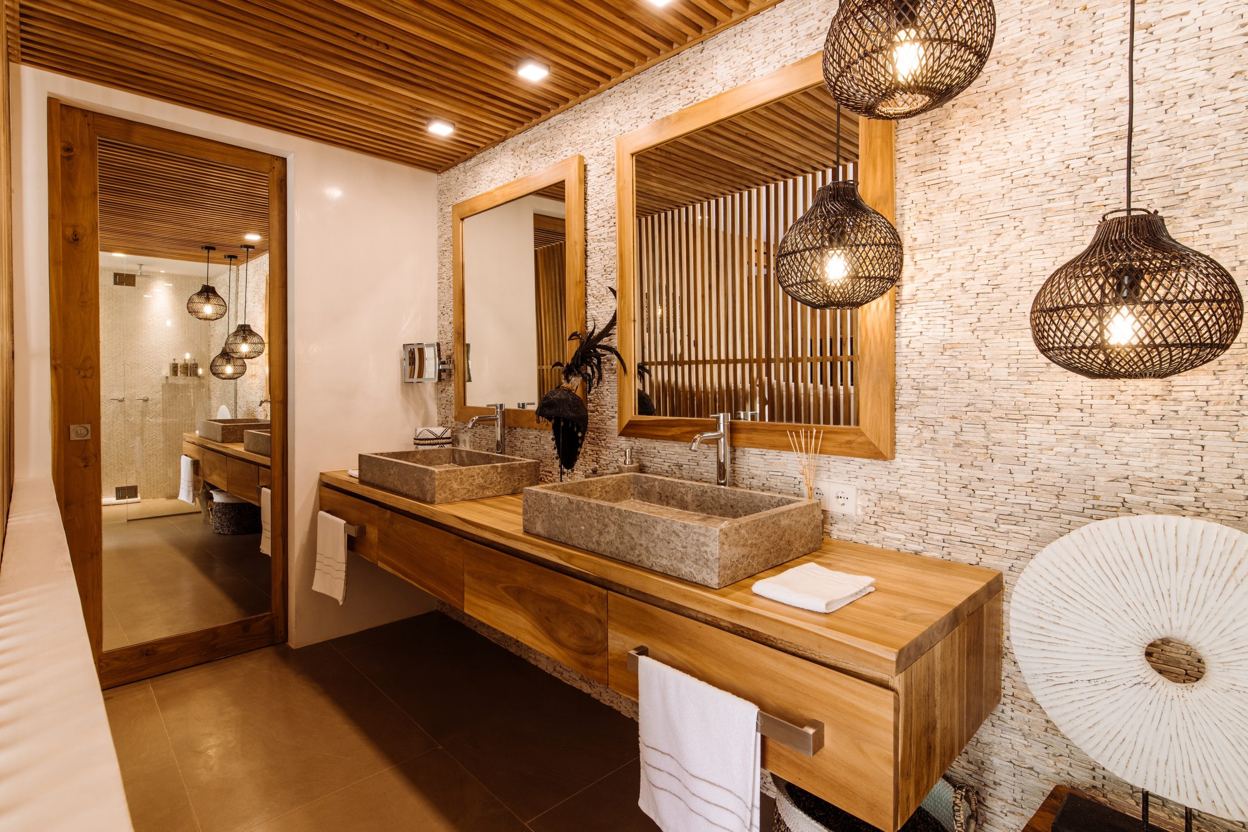 salle de bain design bois
