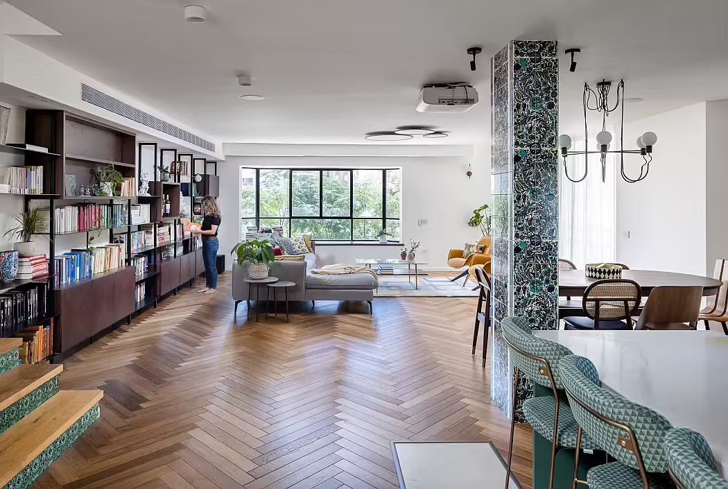 salon maison rénovée
